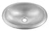 Hand Hammered Aluminum 17 inch Oval Drop In Bathroom Sink - Nickel